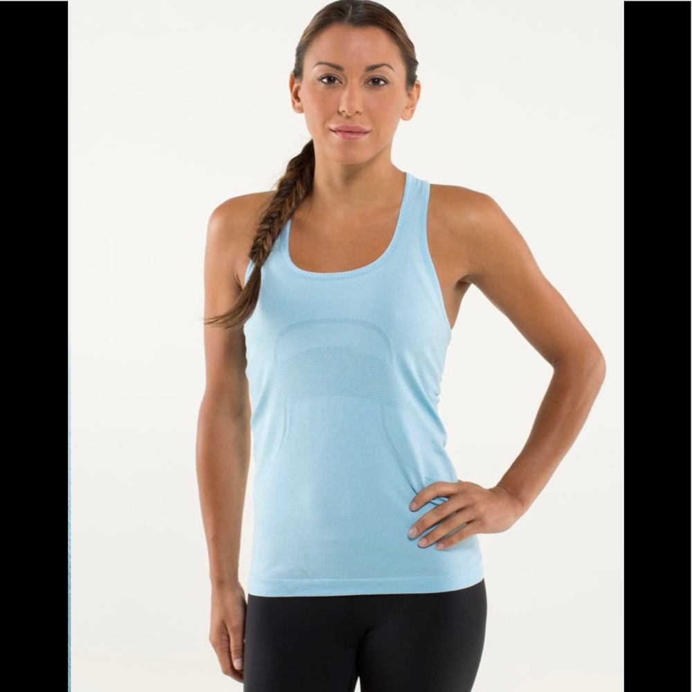 Lululemon Run: Swiftly Tech Racerback Heathered Blue Moon 6